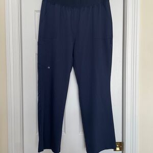 White Cross Vibe Navy Scrub pants.
